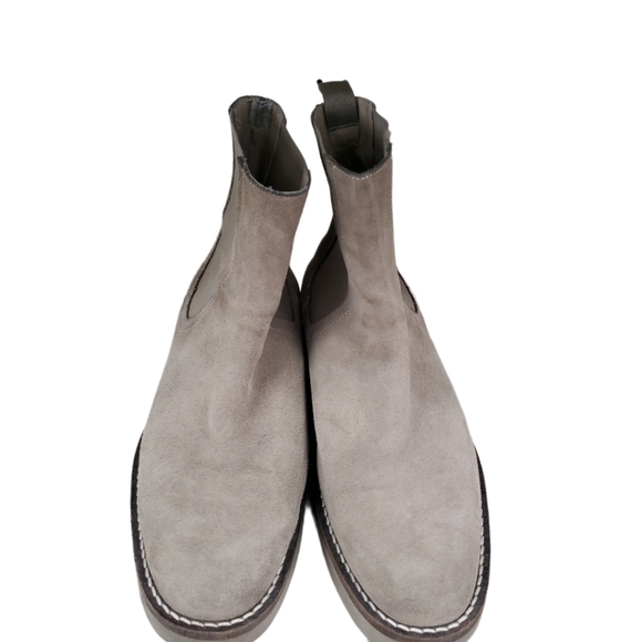 Zara suede high ankle chelsea boots, leather Mens Size 43 Boots - Picture 2 of 5